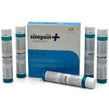 SIZEGAIN PLUS INSTANT SHOT MALE ENERGIZER 5 UNITS