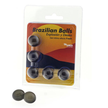 5 BOULES BRÉSILIENNES GEL EXCITANT EFFET FRAIS