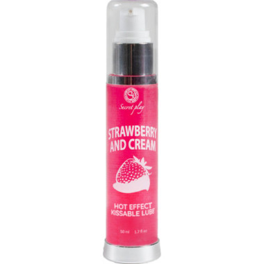 LUBRIFIANT 2-1 EFFET CHALEUR FRAISE & CRÈME 50 ML