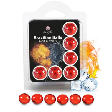 SET 6 BALLES BRÉSILIENNES EFFET CHAUD ET FROID