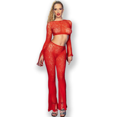 CR 4648 HAUT ET PANTALON ROUGE S/L