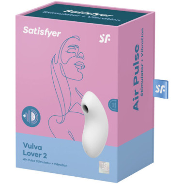 STIMULATEUR ET VIBRATEUR À PULSE D'AIR VULVA LOVER 2 BLANC