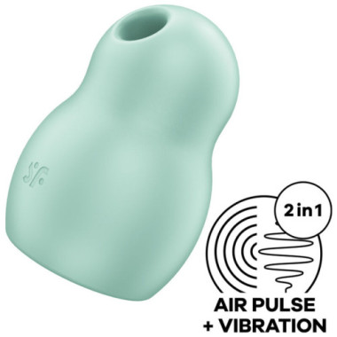 STIMULATEUR ET VIBRATEUR DOUBLE AIR PULSE PRO TO GO 1 VERT