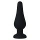 BOUCHON ANAL INTENSE PIPO M SILICONE NOIR 11 CM