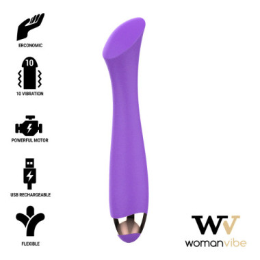 VIBRATEUR RECHARGEABLE EN SILICONE MANDY POINT "K"