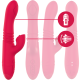 INTENSE - VIBRATEUR RECHARGEABLE MULTIFONCTION DUA UP & DOWN AVEC LANGUE ROUGE