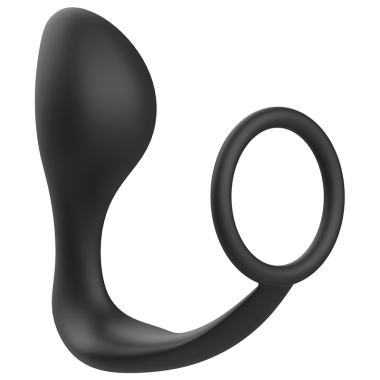 ADDICTED TOYS - PLUG ANAL AVEC ANNEAU EN SILICONE NOIR 12 CM