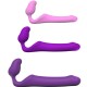 ADRIEN LASTIC - QUEENS STRAP-ON SOUPLE VIOLET TAILLE L