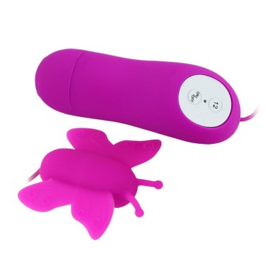 LOVE EGGS STIMULATEUR DE CLITORIS PAPILLON 12 VITESSES TÉLÉCOMMANDE LILAS