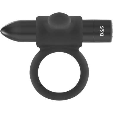 BLACK&SILVER - BAGUE RECHARGEABLE CAMERON NOIR