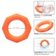 CALIFORNIA EXOTICS - BAGUE ALPHA SEXAGON ORANGE