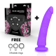 DELTA CLUB - TOYS ARNES + DONG SILICONE VIOLET 20 CM -O- 4 CM