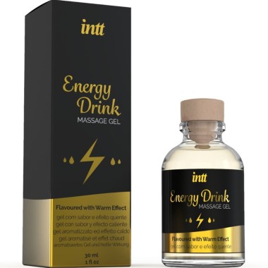 GEL DE MASSAGE A L'ENERGIE AROMATISEE CA BOISSON ET EFFET CHAUFFANT