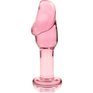 NEBULA SERIES BY IBIZA - PLUG ANAL MODÈLE 6 VERRE BOROSILICATE ROSE 12.5 CM -O- 4 CM