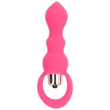 STIMULATEUR ANAL AVEC VIBRATION 9 CM ROSE