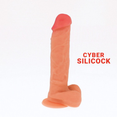 CYBER SILICOCK - DONG EN SILICONE LIQUIDE DOUX ULTRA RÉALISTE 20,5 CM -O- 4,1 CM