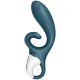 SATISFYER - APPLICATION VIBRATEUR HUG ME RABBIT BLEU