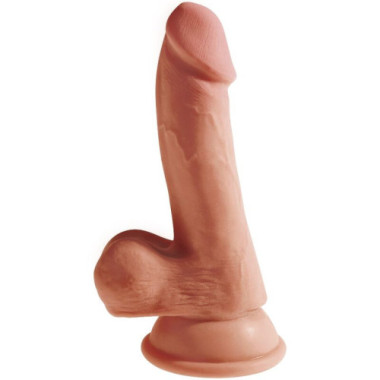 KING COCK - PLUS GODE 3D AVEC BOULES 17 CM