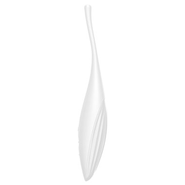 SATISFYER - VIBRATEUR POINTE DE CLIT TWIRLING DELIGHT BLANC