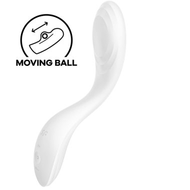 SATISFYER - VIBRATEUR SPOT G RRROLLING PLEASURE BLANC