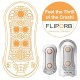 TENGA - MASTURBATEUR FLIP ORB STRONG CRASH BLANC ET ORANGE