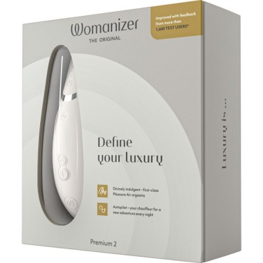 WOMANIZER - STIMULATEUR CLITORAL PREMIUM 2 GRIS CHAUD