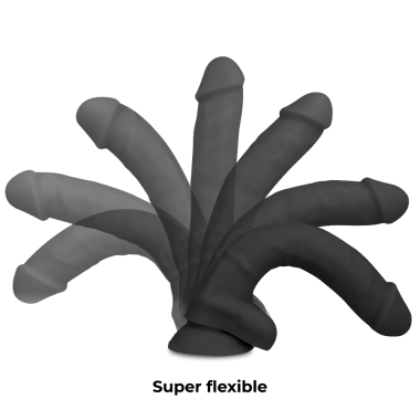 COCK MILLER - SILICONE DENSITÉ COCKSIL ARTICULABLE NOIR 18 CM