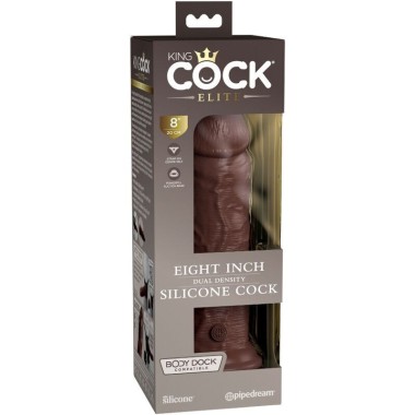 KING COCK - ELITE GODE RÉALISTE EN SILICONE 20.3 CM MARRON