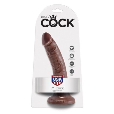 KING COCK - 7 GODE CHOCOLAT 17.8 CM