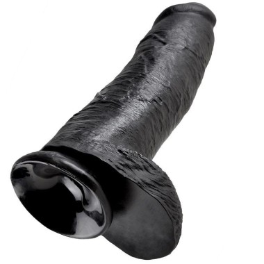 KING COCK - 12 GODE NOIR AVEC BOULES 30.48 CM