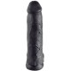 KING COCK - 12 GODE NOIR AVEC BOULES 30.48 CM