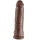 KING COCK - 12 GODE MARRON AVEC BOULES 30.48 CM