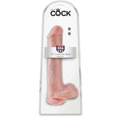 KING COCK - GODE AVEC COUILLES 33 CM - CHAIR