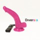 DIVERSIA - DILDO VIBRANT FLEXIBLE VIOLET 21.5 CM -O- 4.5 CM