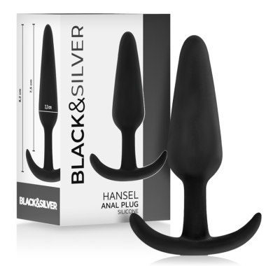 BOUCHON ANAL EN SILICONE HANSEL AVEC PETITE POIGNÉE