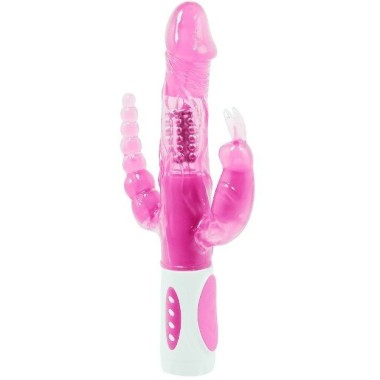 PRETTY BUNNY TRIPLE VIBRATEUR ROTATEUR