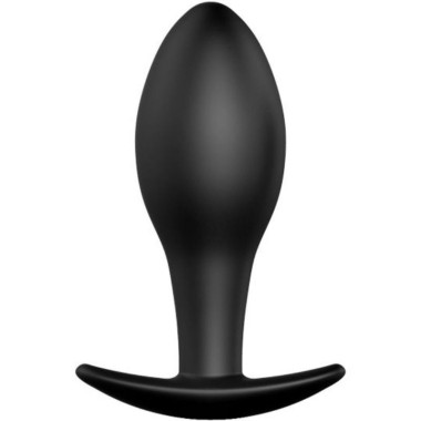 PLUG ANAL ANCRE EN SILICONE 8.5 CM NOIR