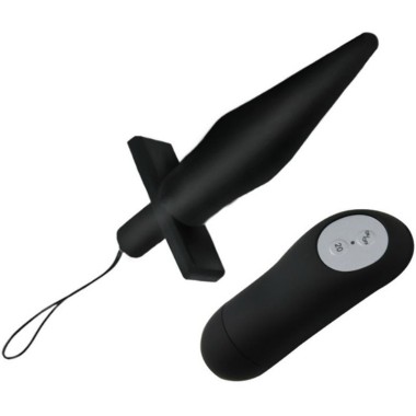 PLUG ANAL DANCE BUTT AVEC VIBRATION NOIR