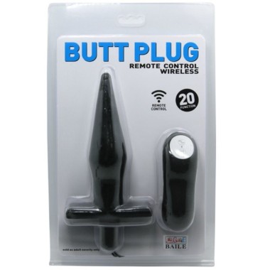 PLUG ANAL DANCE BUTT AVEC VIBRATION NOIR