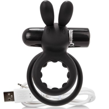 ANNEAU PÉNIEN DOUBLE RECHARGEABLE CON RABBIT HARE NOIR