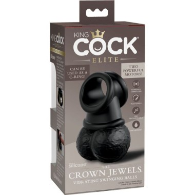 ELITE ANNEAU AVEC TESTICULE VIBRANT SILICONE