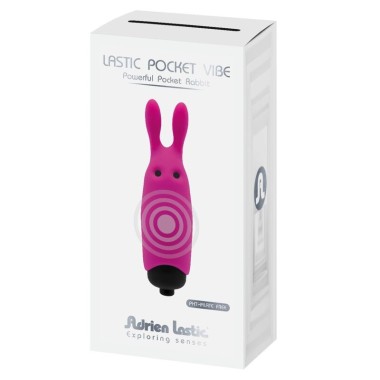 VIBRATEUR LAPIN ROSE LASTIC POCKET