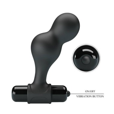 PLUG ANAL VIBRATEUR EN SILICONE NOIR