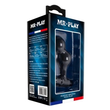 PLUG ANAL VIBRATEUR EN SILICONE NOIR