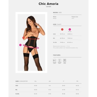 OBSESSIVE - CORSET ET STRING CHIC AMORIA M/L