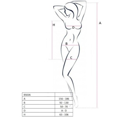 PASSION - FEMME BS026 BODYSTOCKING STYLE ROBE NOIR TAILLE UNIQUE