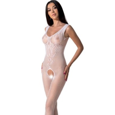 PASSION - BS098 BODYSTOCKING BLANC TAILLE UNIQUE