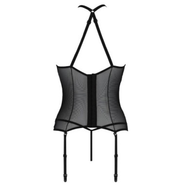 PASSION - CORSET SATARA LIGNE ÉROTIQUE NOIR L/XL