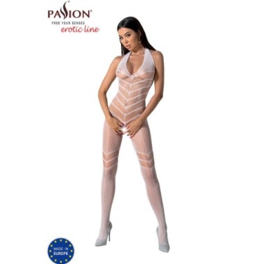 PASSION - BODYSTOCKING BLANC BS100 TAILLE UNIQUE