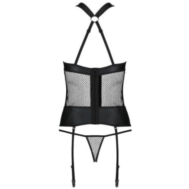 PASSION - AMANDA CORSET CUIR ÉCOLOGIQUE L/XL